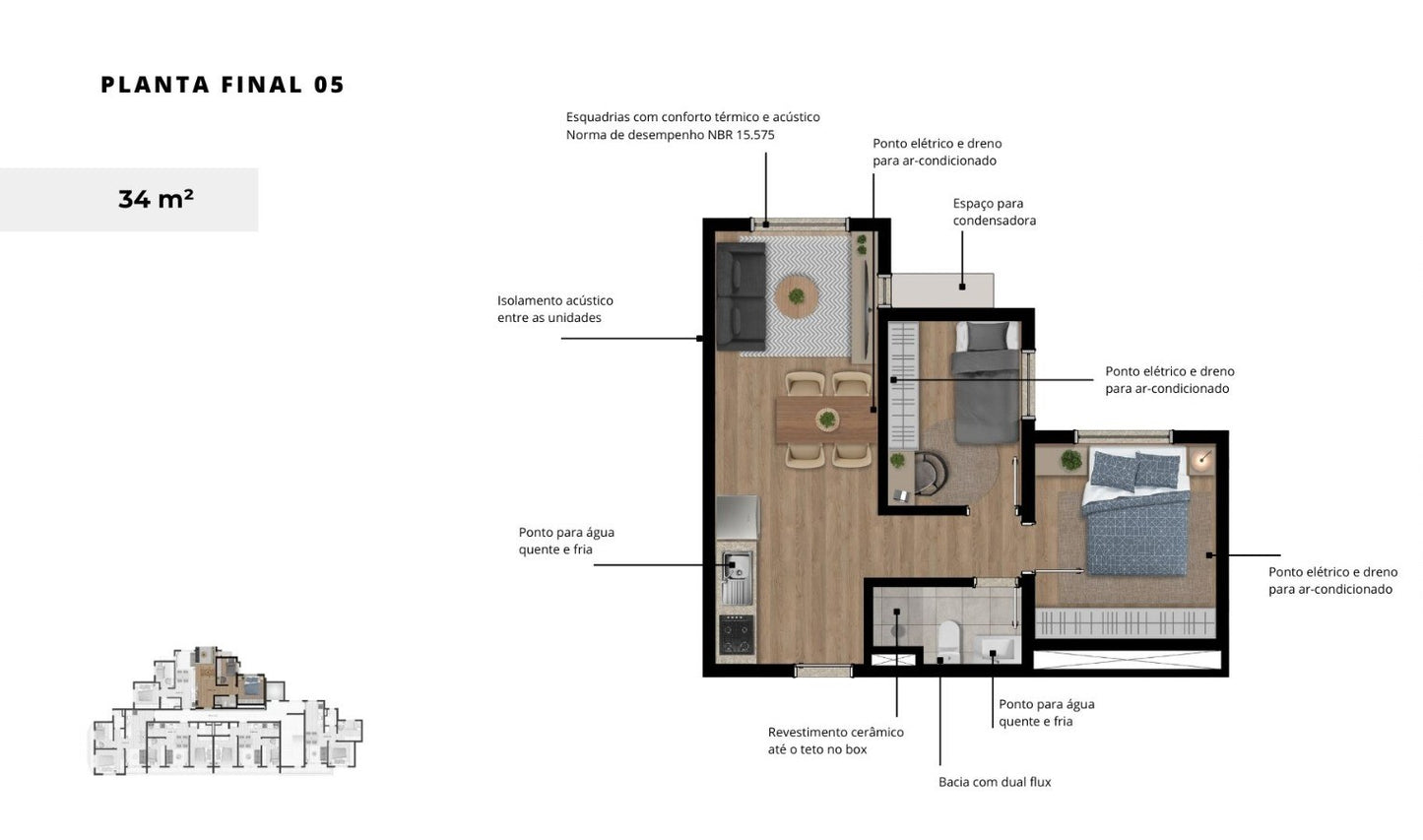 Apartamentos Easy - Vila Izabel / Curitiba