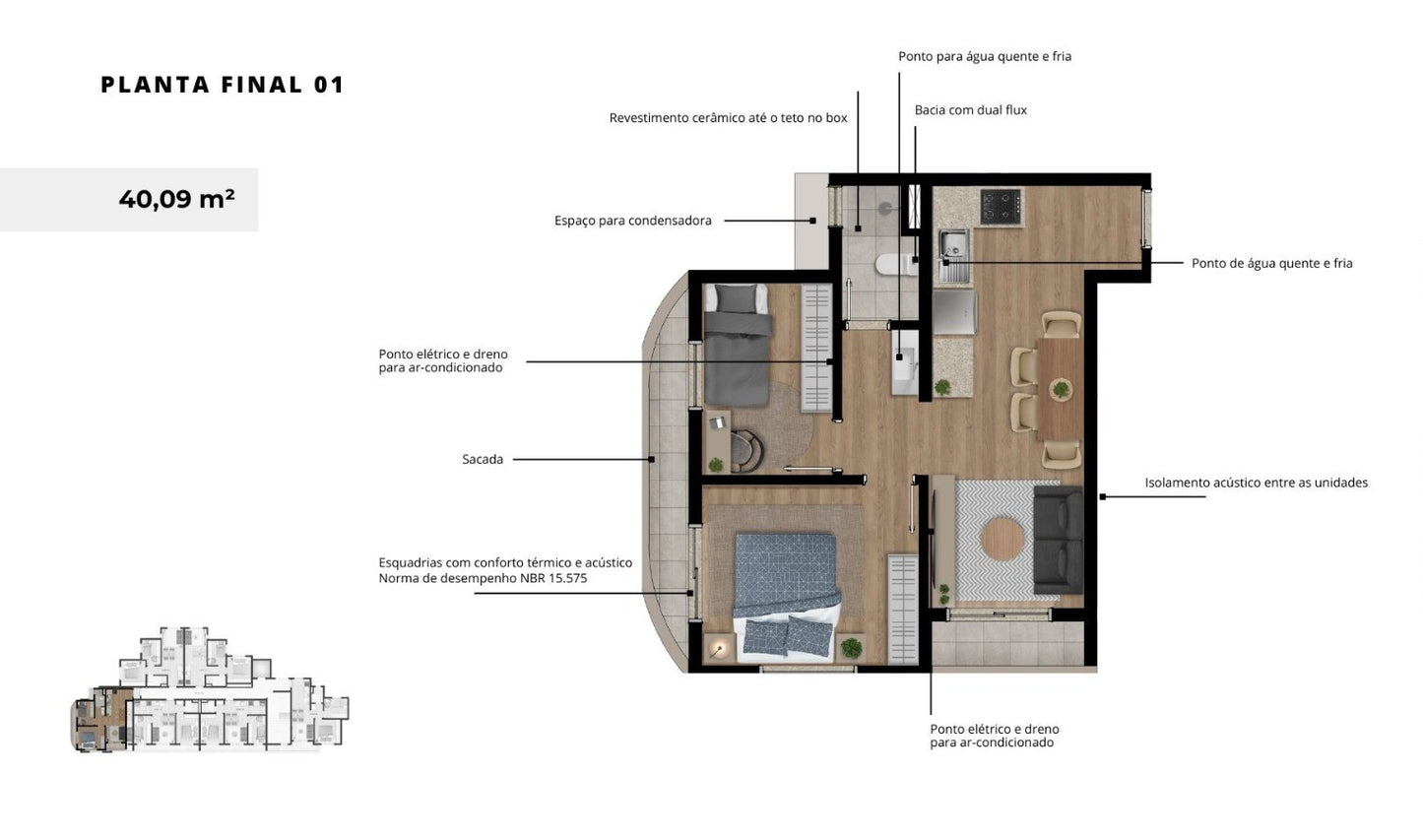Apartamentos Easy - Vila Izabel / Curitiba