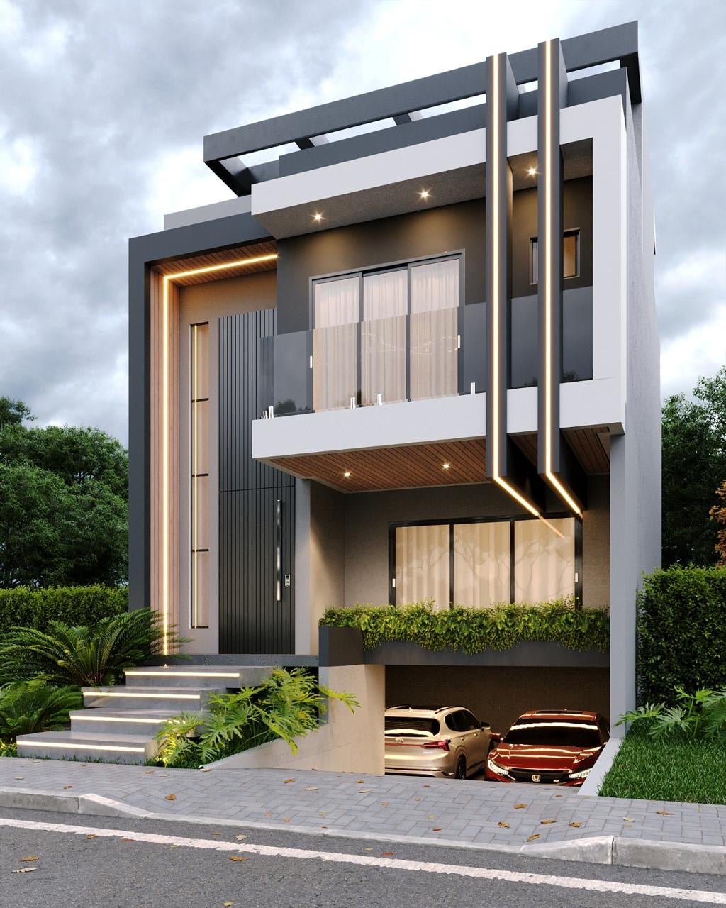 Triplex Contemporâneo com Subsolo – São José dos Pinhais