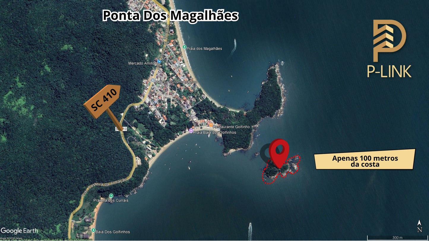 Ilha Panek - 4.447,97m2 - Governador Celso Ramos, SC