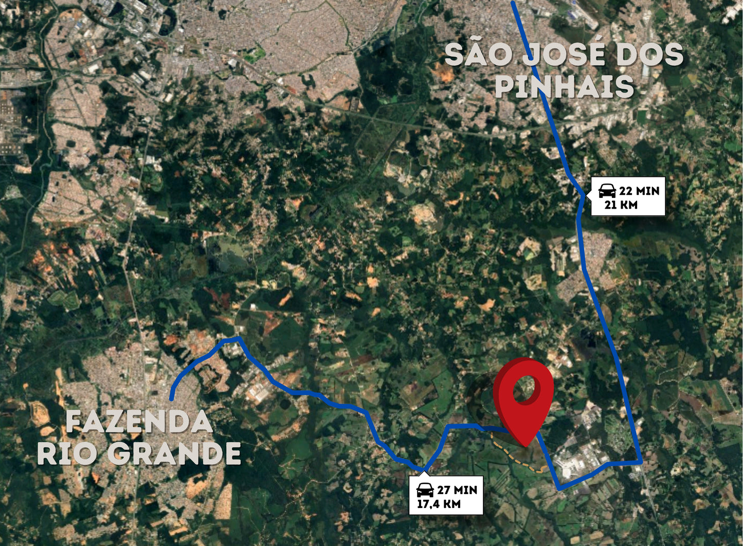 Terreno Industrial/Agrícola 1.046.650m2 - São José dos Pinhais